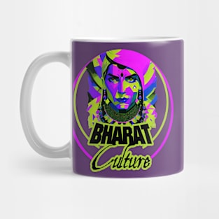 Bharat indian culture sticker style graphic illustration Mug